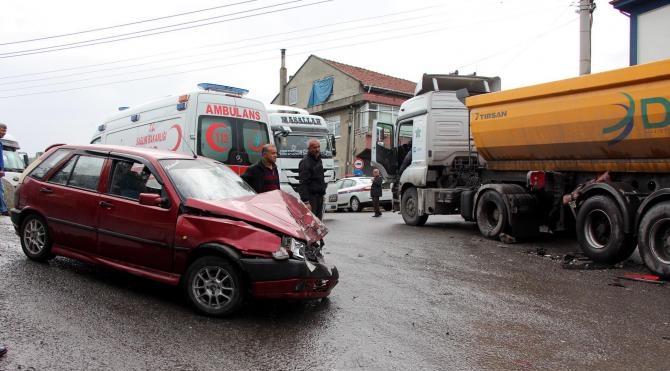 Zonguldak Ta Otomobil Ile Tir Arp T Yaral