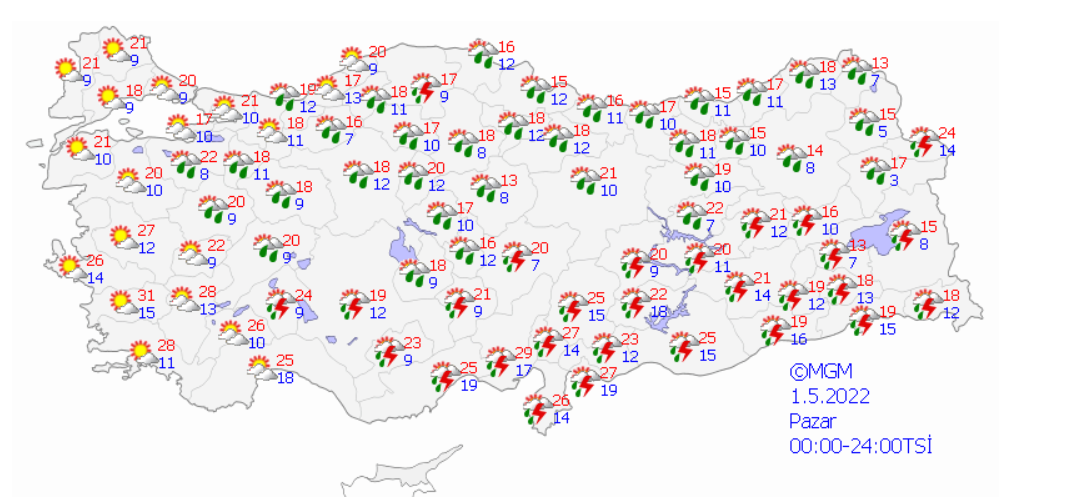 Bayramda Hava Nas L Olacak Meteoroloji G N G N A Klad S Zc