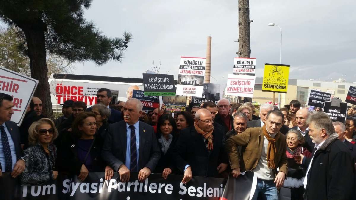 Eskişehir'de 'Termik santrale hayır' yürüyüşü yapıldı