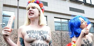 FEMEN'den 'penisli' protesto