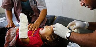 Gazze'den yürek burkan görüntüler