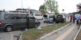 Samsun'da zincirleme kaza: 24 yaralı!