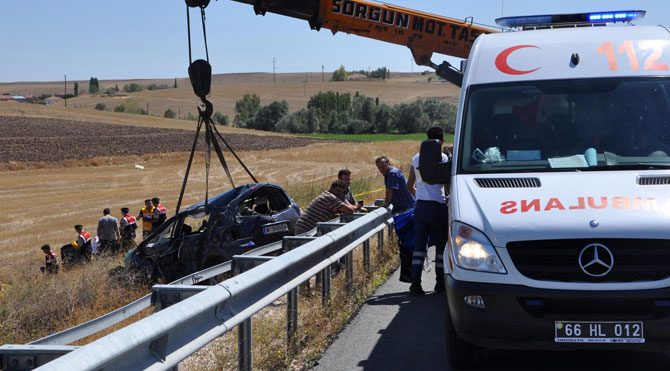 Yozgat'ta feci kaza!