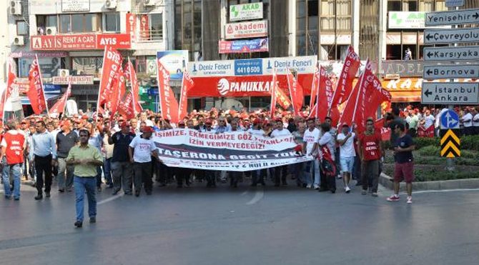 AKP önünde taşeronu protesto eylemi!