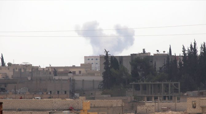 ABD IŞİD'i Kobani yakınında vurdu