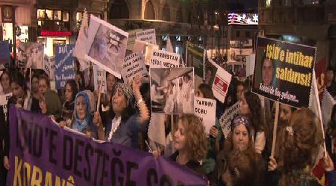 Kadınlardan Kobani eylemi