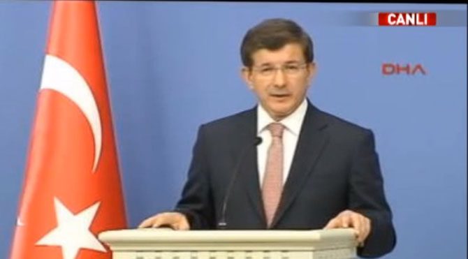 Davutoğlu'ndan eylem açıklaması!