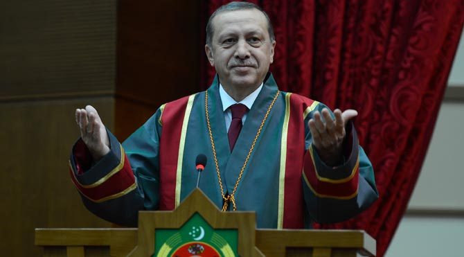 Cumhurbaşkanı Erdoğan Türkmenistan'da