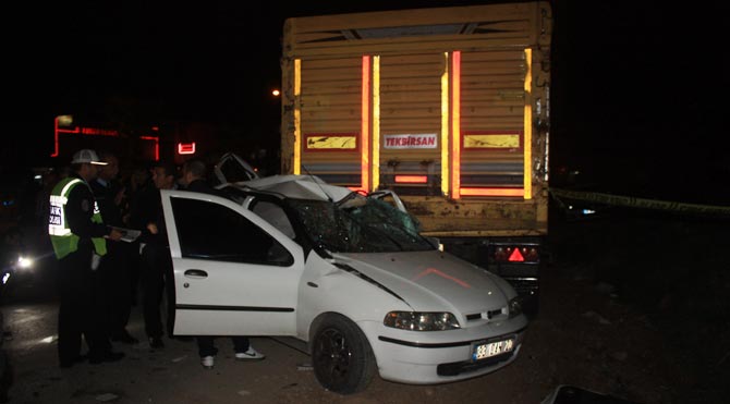 Mersin'de feci kaza: 4 ölü, 2 yaralı