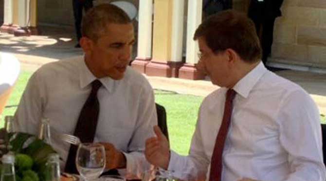 Davutoğlu, ABD Başkanı Obama ile görüştü