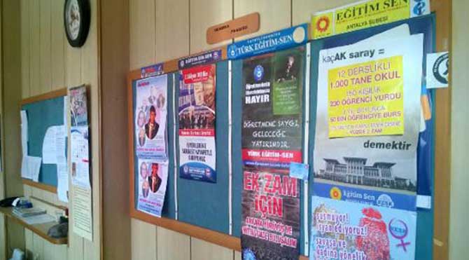 Okullarda Kaç Ak-Saray eylemi!