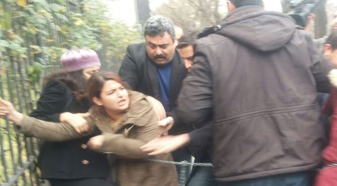 Yatağan eylemine sert müdahale