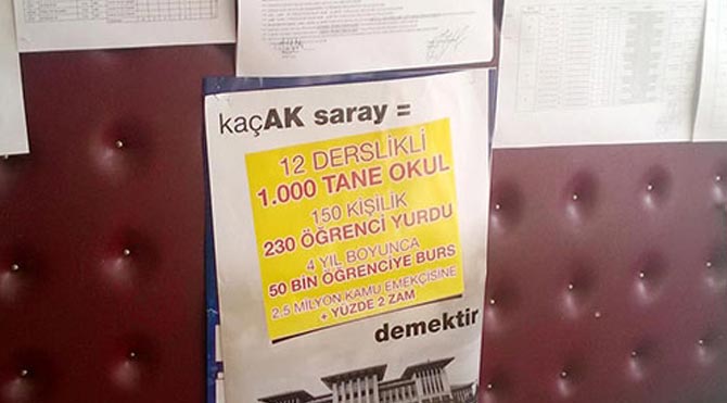 O afişler toplatılıyor