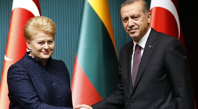 Erdoğan'dan Litvanya Cumhurbaşkanı ile açıklama!