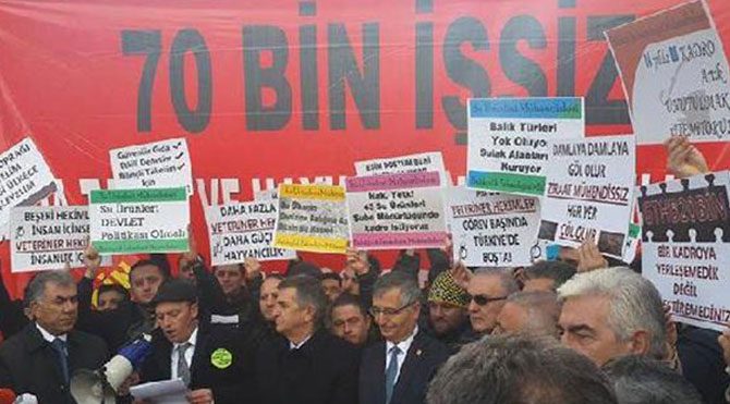 Mühendis ve teknikerlerden 'atama' eylemi