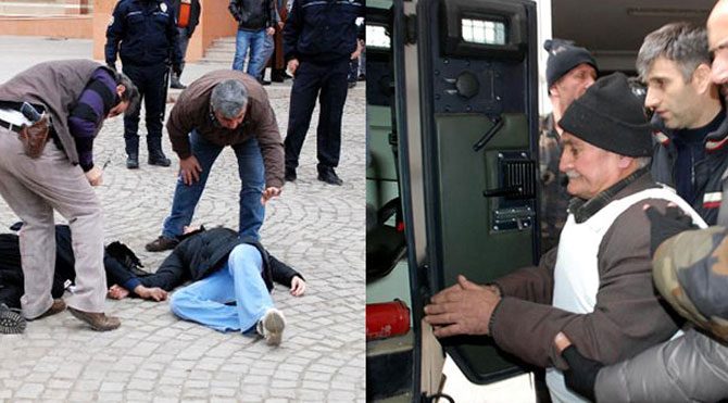 Adliye bahçesindeki cinayet kamerada!