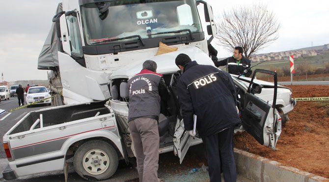 Elazığ'da TIR dehşeti