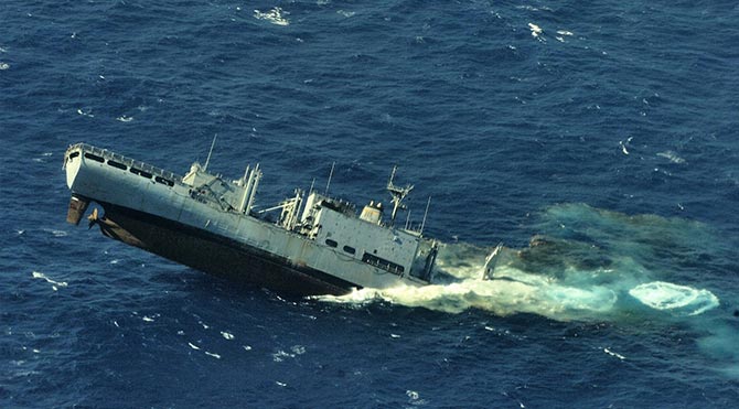 İtalya'da Türk gemisi battı