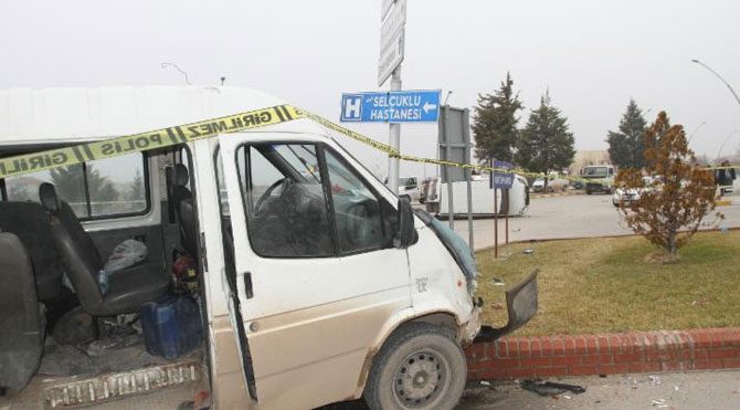 Karaman'da feci kaza!