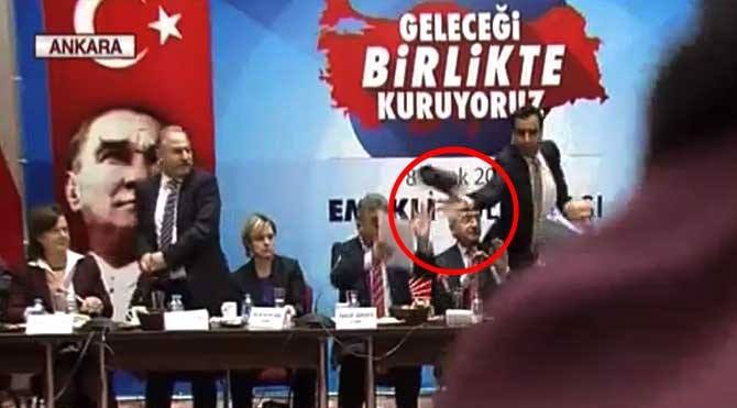 Kılıçdaroğlu'na ayakkabılı saldırı!