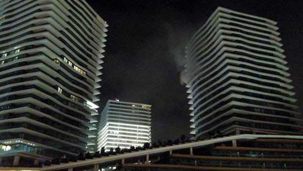 Zorlu Center'da korkutan yangın