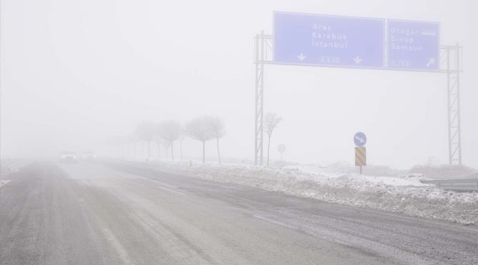 Kastamonu'da yoğun sis