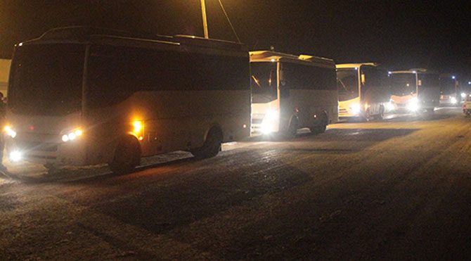 Kobani'deki Peşmergeler Türkiye'de