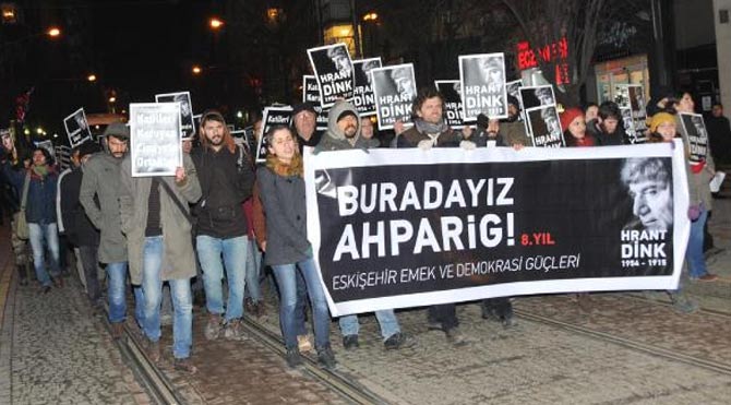 Eskişehir'de Hrant Dink yürüyüşü!
