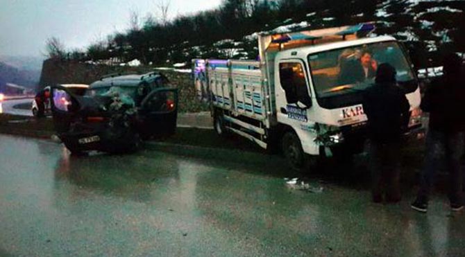 Düzce'de zincirleme kaza!