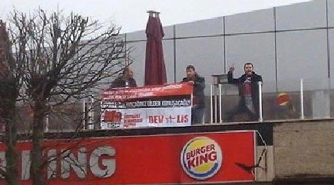 SDP’lerden Burger King protestosu!