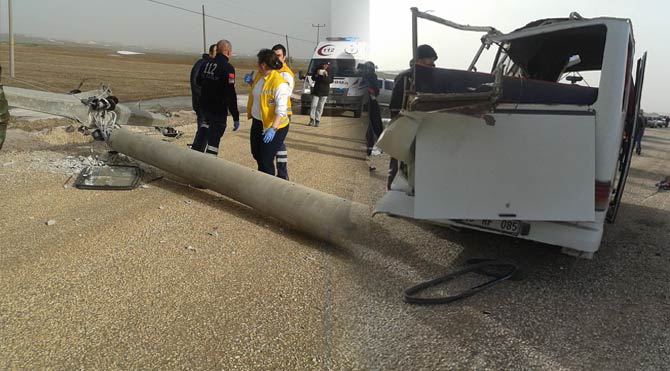 Direk devrildi: 9 işçi yaralı