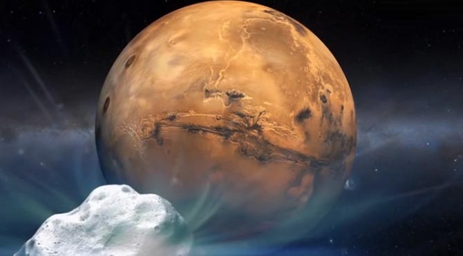 Mars'ta esrarengiz bulut