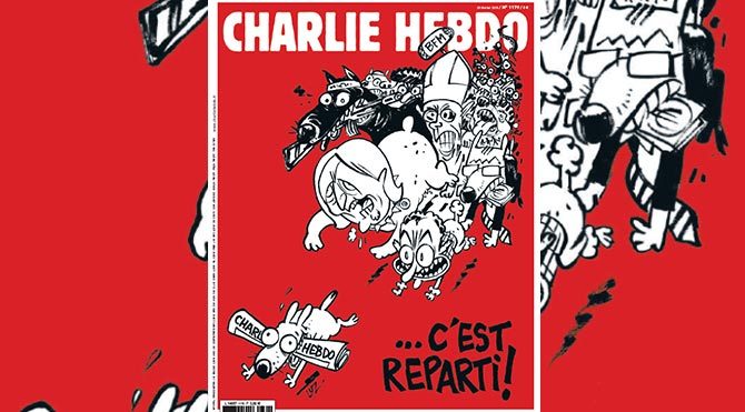 Charlie Hebdo yeniden piyasada