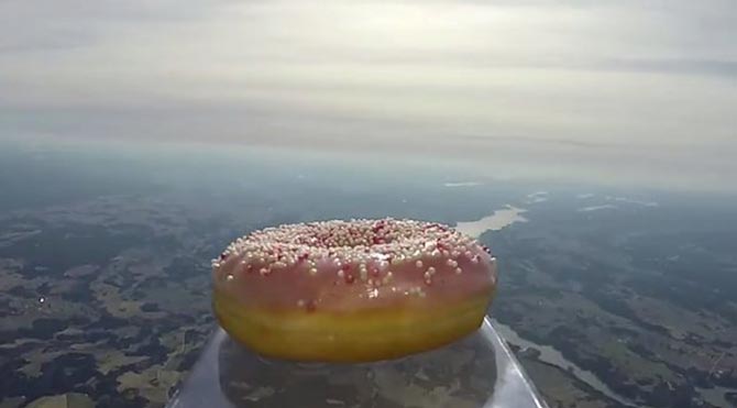 Uzaya gönderilen ilk donut