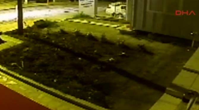 Saldırı güvenlik kamerasında