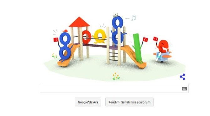 23 Nisan Ulusal Egemenlik ve Çocuk Bayramı doodle oldu