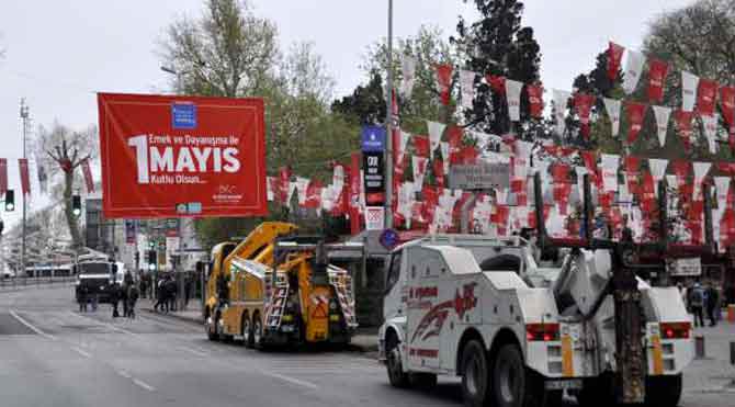 Taksim’i yarı açık cezaevine çevirdiler
