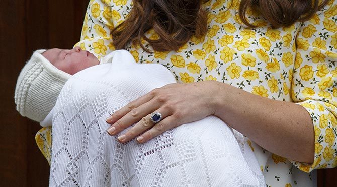 Prenses bebek ilk defa görüntülendi!