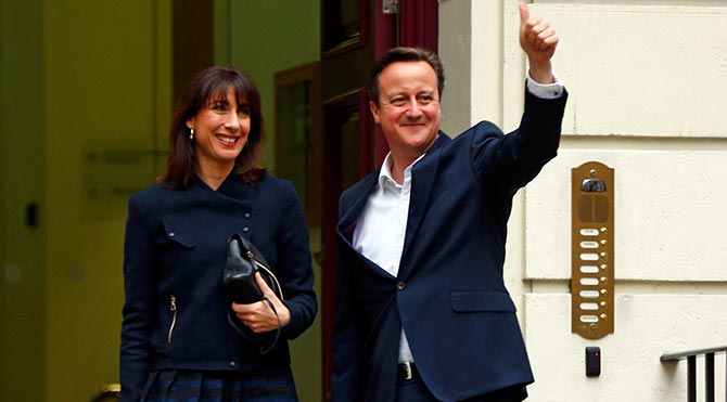 İngiltere seçimlerinde Muhafazakar Parti lideri David Cameron kazandı