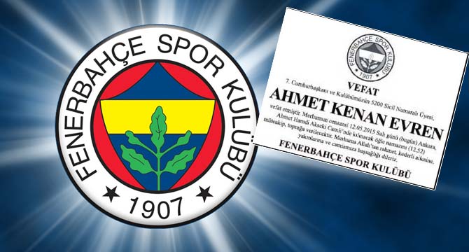 Fenerbahçe’den Kenan Evren mesajı
