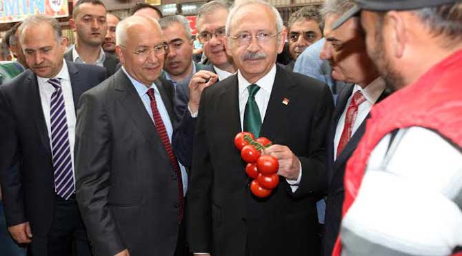 Kılıçdaroğlu ve Yaşar hal esnafıyla buluştu
