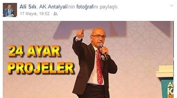 Okul müdüründen AKP paylaşımı