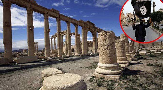 IŞİD'den antik kentten ilk görüntü