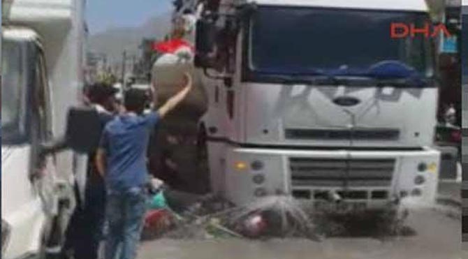 Van'da kan donduran kaza!