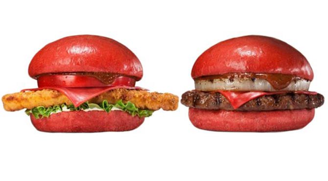 Yeni lezzet kırmızı hamburger