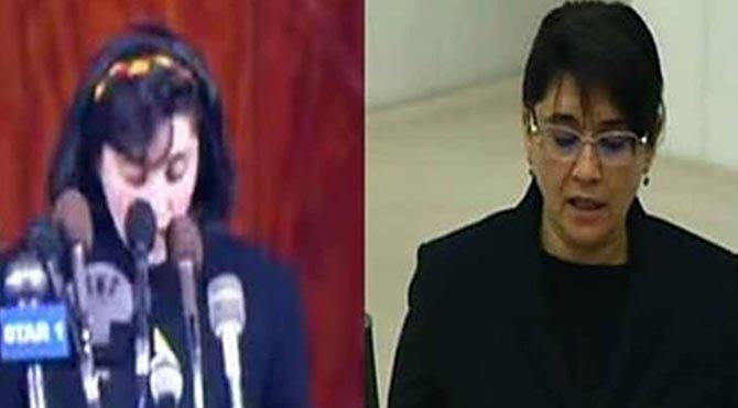 HDP'li vekil Leyla Zana yemin etti
