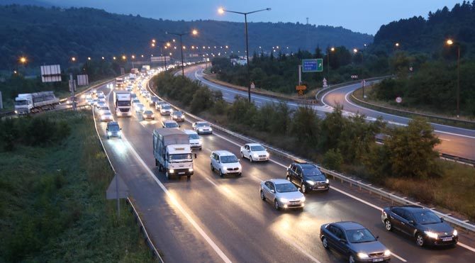 TEM'de yoğunluk azaldı!