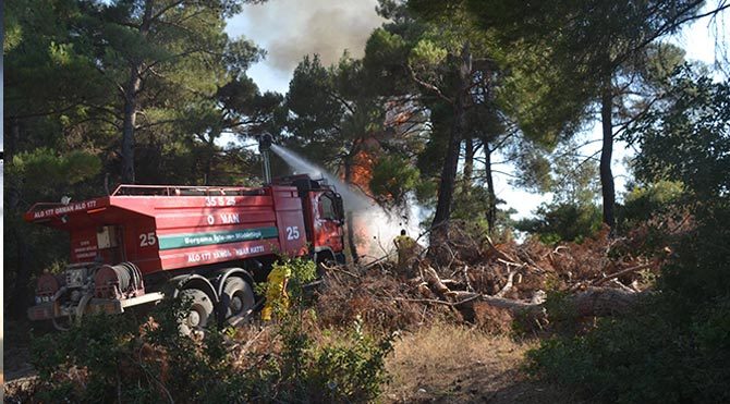 Soma'da yangını!