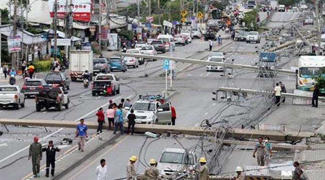 Tayland'da olaylı kaza