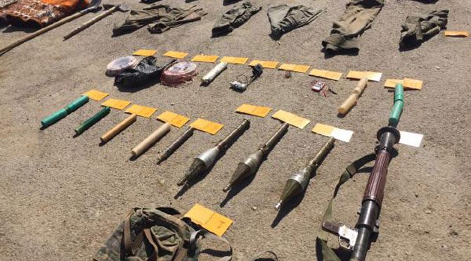 Çok sayıda mühimmat ele geçirildi